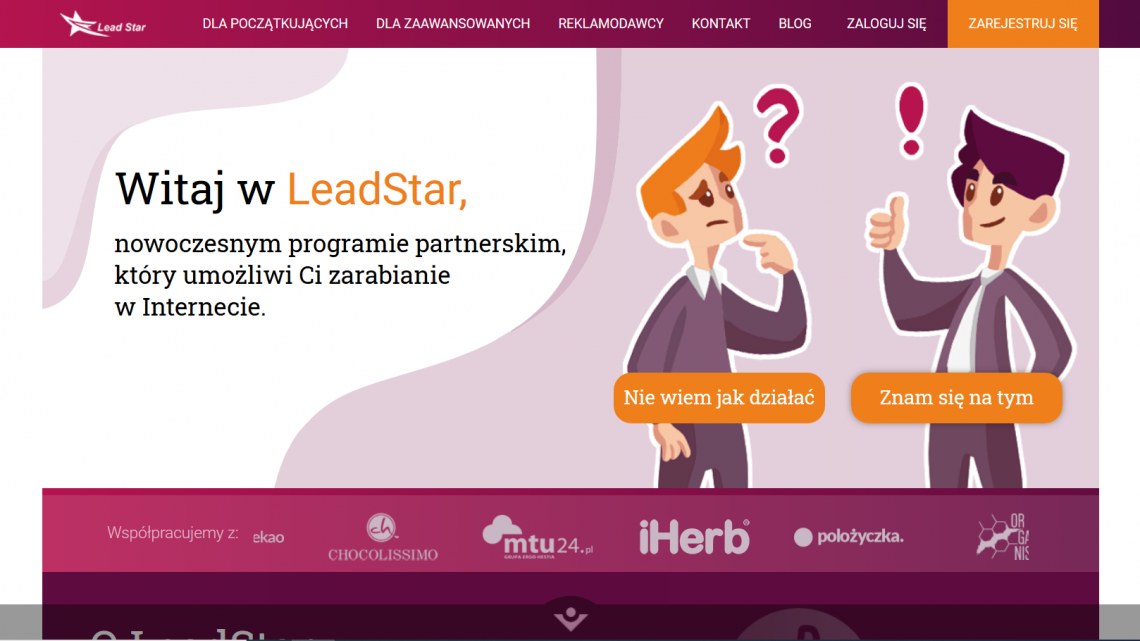 Jak założyć konto na portalu partnerskim LeadStar.pl – poradnik krok po kroku